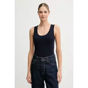 United Colors of Benetton top din bumbac culoarea gri, 3GA2DH010 imagine