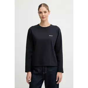 Barbour longsleeve din bumbac LAVENSDALE culoarea bleumarin, LML0899 imagine