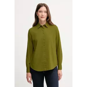 United Colors of Benetton cămașă din bumbac culoarea bleumarin, cu guler clasic, regular, 5WPQDQ0AX imagine