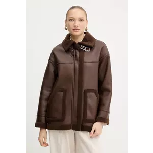 Silvian Heach geaca LAZOJOSE culoarea maro, de tranzitie, GPA25171CP imagine