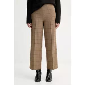 Marc O'Polo pantaloni culoarea maro, lat, high waist, 508026210423 imagine