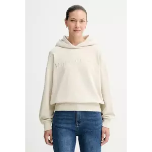 Marc O'Polo hanorac de bumbac culoarea bej, cu glugă, cu imprimeu, 508407354165 imagine