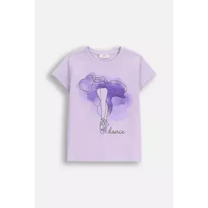 Coccodrillo tricou copii culoarea violet, EVERYDAY GIRL A imagine