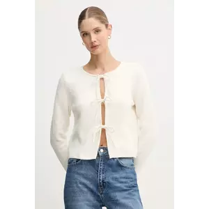 OUI cardigan de lână culoarea bej, 94272 imagine