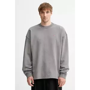 Diesel hanorac de bumbac S-BAXT-T1 culoarea gri, uni, A19306.0PLBV imagine