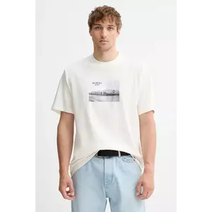 Dickies tricou din bumbac culoarea bej, cu imprimeu, DK0A87YM imagine