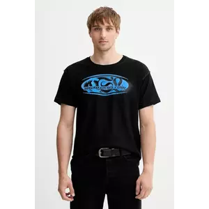 Diesel tricou din bumbac T-NORM-T1 culoarea negru, cu imprimeu, A18660.0QKAP imagine