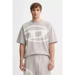 Diesel tricou din bumbac T-BOXT-BLEACH culoarea gri, cu imprimeu, A14872.0QKAS imagine