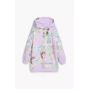 Desigual rochie fete culoarea violet, mini, oversize, 25WGVK08 imagine