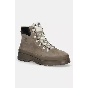 Gant bocanci din piele întoarsă Wintly culoarea maro, cu toc plat, izolare usoara, 31543082 imagine