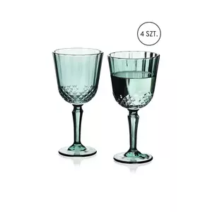 Affek Design set de pahare de vin ELla 300 ml 4-pack culoarea turcoaz imagine