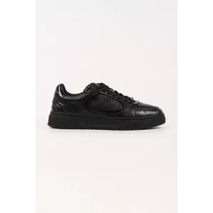 Karl Lagerfeld sneakers din piele KOURTNEY culoarea negru, KL53019 imagine