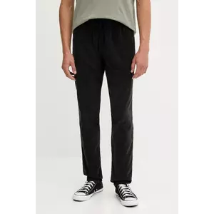 Tommy Jeans pantaloni de catifea cord culoarea negru, drept, DM0DM21997 imagine