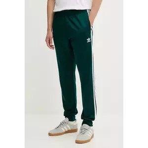 adidas Originals pantaloni de trening Sst Tp culoarea verde, cu imprimeu, JY1288 imagine