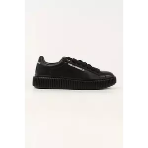 Karl Lagerfeld sneakers din piele KAPRIKA culoarea negru, KL24220 imagine