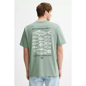Dickies tricou din bumbac culoarea verde, cu imprimeu, DK0A87QG imagine