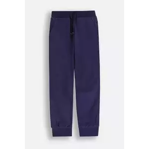 Coccodrillo pantaloni de trening din bumbac pentru copii culoarea bleumarin, uni, EVERYDAY GIRL A imagine
