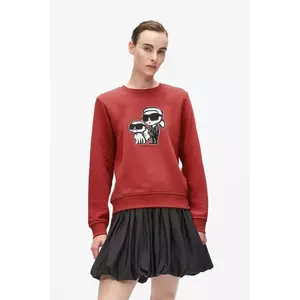 Karl Lagerfeld bluză culoarea roșu, cu imprimeu, A4W20045 imagine
