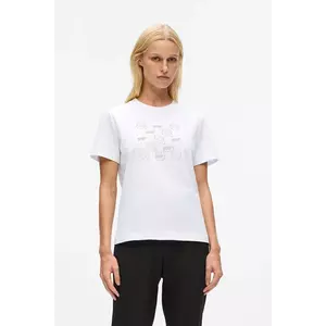 Karl Lagerfeld tricou din bumbac culoarea alb, A4W17098 imagine