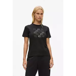 Karl Lagerfeld tricou din bumbac culoarea negru, A4W17098 imagine
