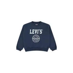 Levi's bluză copii COLLEGIATE CREW culoarea bleumarin, cu imprimeu, 3EN514 imagine
