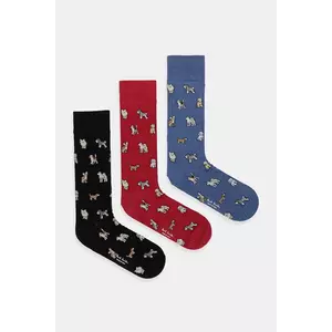 Paul Smith șosete 3-pack culoarea roșu, M1A-SOCK-TDOGS imagine