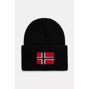 Napapijri căciulă din amestec de lână F-Evei culoarea negru, NP0A893P9411 imagine