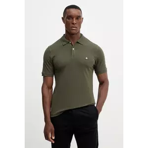 United Colors of Benetton tricou polo culoarea alb, uni, 3WG9U301Z imagine