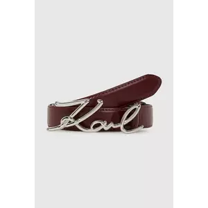 Karl Lagerfeld curea K/SIGNATURE femei, culoarea maro, A1W33205 imagine