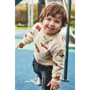 Mayoral bluză copii culoarea bej, cu imprimeu, 2417 imagine