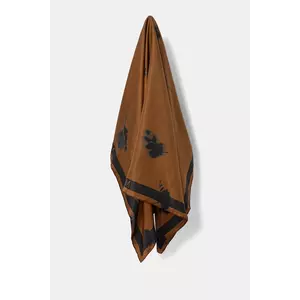MM eșarfă de mătase FAUST culoarea maro, cu imprimeu, 2526546017600 imagine