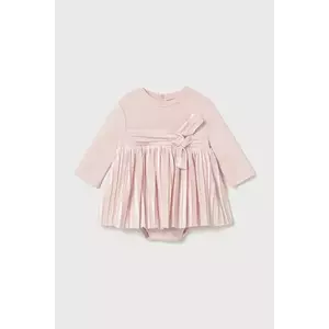 Mayoral Newborn rochie bebe culoarea roz, mini, evazati, 2812 imagine