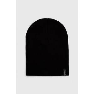 Jack Wolfskin caciula culoarea negru, din tricot gros imagine