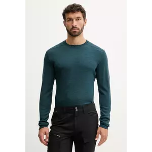 Smartwool longsleeve funcțional Classic Thermal Merino culoarea galben imagine
