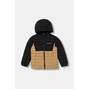 Columbia geacă copii Powder Lite culoarea maro, 2090023 imagine