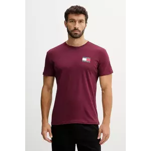 Tommy Jeans tricou din bumbac culoarea bej, cu imprimeu, DM0DM20740 imagine