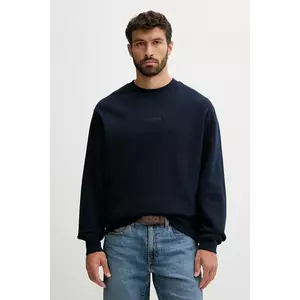 Tommy Jeans hanorac de bumbac culoarea bleumarin, uni, DM0DM21622 imagine