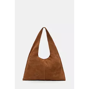 Answear.LAB geanta de mana din piele intoarsa culoarea maro imagine