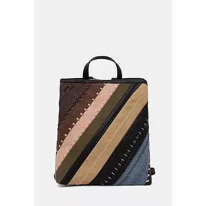 Desigual rucsac QUEBEC WHIPSTITCH SU culoarea negru, mic, cu imprimeu, 25WAKP09 imagine