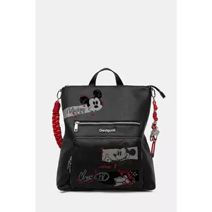 Desigual rucsac MICKEY ROCK PRETORIA culoarea negru, mic, cu imprimeu, 25WAKP01 imagine