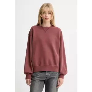 Levi's hanorac de bumbac culoarea rosu, uni, A8789 imagine