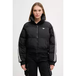 adidas Originals geacă Cropped Puffer culoarea negru, de tranzitie, JX2970 imagine
