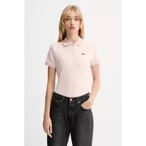 Levi's tricou polo culoarea roz, 52599 imagine