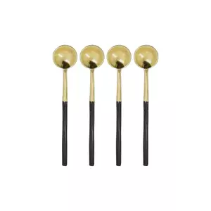 House Doctor set de linguri HDSpoon 11, 5 cm 4-pack culoarea galben imagine