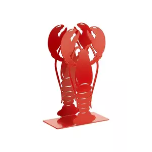 Balvi suport de servetele Lobster 16 cm culoarea rosu imagine