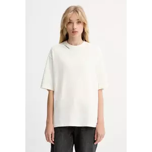 La Mania tricou din bumbac culoarea bej, ADELL imagine