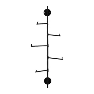 House Doctor cuier de perete HDFlex 70, 5 cm culoarea negru imagine