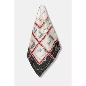 Marella eșarfă de mătase culoarea alb, cu model, 2523546076200 imagine