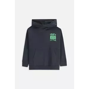 Coccodrillo hanorac de bumbac pentru copii culoarea gri, cu glugă, cu imprimeu, EVERYDAY BOY A imagine