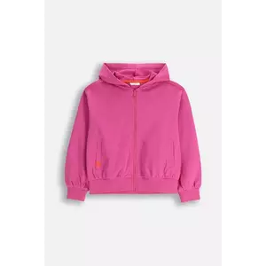 Coccodrillo hanorac de bumbac pentru copii culoarea roz, cu glugă, cu imprimeu, EVERYDAY GIRL A imagine
